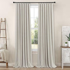 Black Out Linen Curtains 108 Inches Long - Image 8