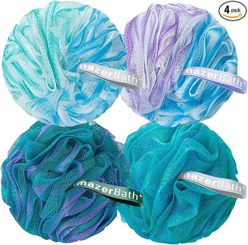 AmazerBath Loofah Sponge, Shower Loofah 75g/PCS by AmazerBath