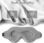 Sleep Eye Mask for Men Women, Sleeping Mask for Side Sleeper, Travel Blackout - Image 6