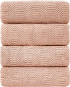 Ycosy 4 Pack Extra Large Microfiber Bath Towels Set, 35x70 inches, Less Lint by Ycosy