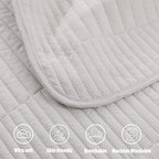 Whale Flotilla Ultra Soft Queen Quilt Bedding Set, Lightweight Microfiber Light - Image 9