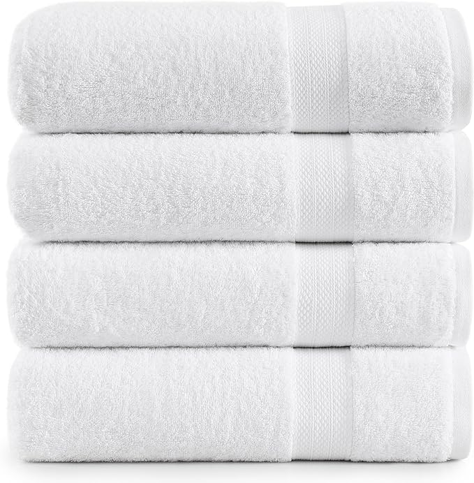 Lane Linen 100% Cotton 4 Pack Bath Sheets by LaneLinen