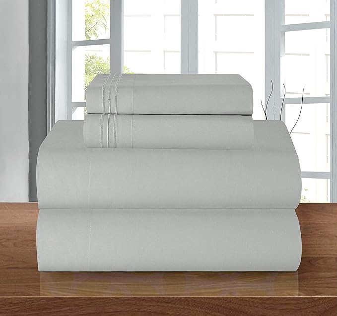 Elegant Comfort Luxury 1500 Premium Hotel Quality Microfiber 4-Piece Sheet Set - Image 2