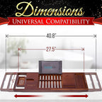 SereneLife Premium Bathtub Tray Caddy - Image 3