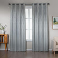 Amazon Basics Jacquard 2-Piece 100% Blackout Curtains, Living Room and Bedroom by AmazonBasics