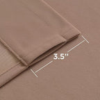 Joydeco Velvet Curtains Rose Beige Blackout Curtains Thermal Insulated 72 - Image 3