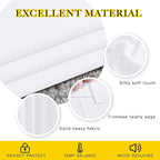 NICETOWN White Doorway Curtains 78 inches Long, Grommet Privacy Door Curtains - Image 4