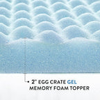 Best Price Mattress 2 Inch Egg Crate Memory Foam, Cooling Gel Infusion - Image 8