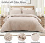 Whale Flotilla Ultra Soft California King Quilt Bedding Set, Lightweight - Image 2