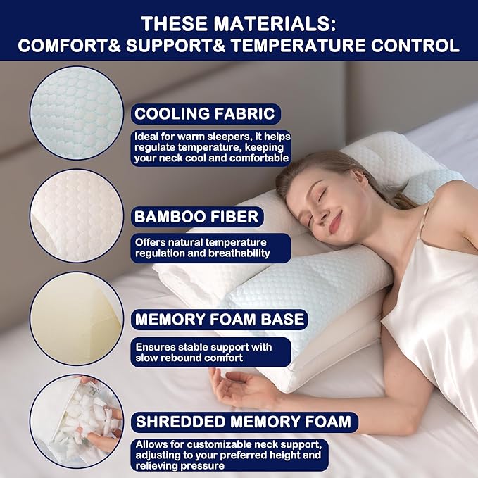 Memory Foam Bed Pillow，Adaptive Pillows - Image 7