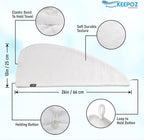 KEEPOZ Hair Towel Wrap Quick Dry 100% Cotton Super Absorbent Turban Head Wrap - Image 2