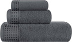 GLAMBURG Ultra Soft 3 Pack Cotton Towel Set, Contains a Bath Towel 28x55 inch by GLAMBURG