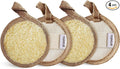 YIQINGJIE Natural Loofah Exfoliating Face Scrubber, Facial Scrubber Loofa Pads by YIQINGJIE