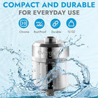 EVERGLOW High-Output Shower Filter, Dry Skin, Heavy Metals and Vitamin C Infused - Image 6