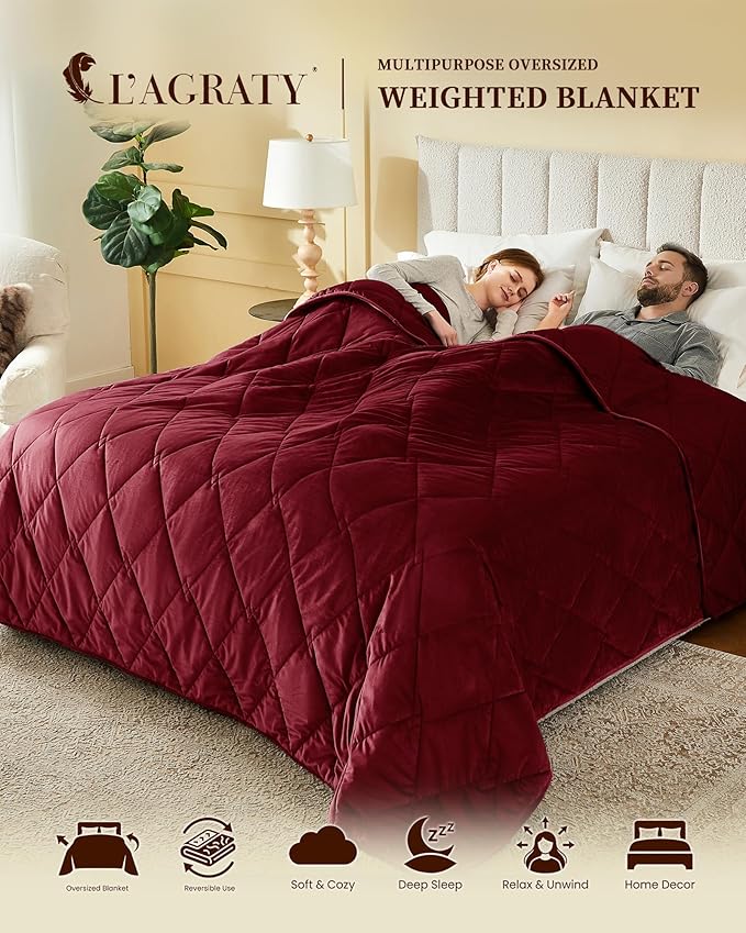 L'AGRATY King Size Weighted Blanket - Image 2