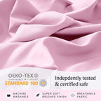 LuxClub 4 PC Sheet Set Bed Sheets Deep Pockets Eco Friendly Wrinkle Free - Image 4