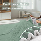 Heated Blanket Electric Blanket Full Size 72''x84'' - Image 2