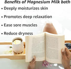 Creamy Magnesium Milk Bath Soak Powder Moisturize Soften Skin Coconut Vanilla - Image 2