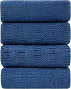 Ycosy 4 Pack Extra Large Microfiber Bath Towels Set, 35x70 inches, Less Lint by Ycosy