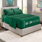 Hearth & Harbor Bed Sheets, Luxury Soft 6 Piece Bed Sheet Set Extra Deep Pocket - Image 2