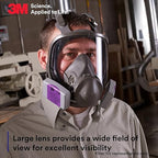 3M Full Facepiece Reusable Respirator 6800, Large Lens, ANSI High Impact Eye - Image 5