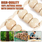 KintKita Wood Therapy Massage Tools, Back Wooden Massage Roller Rope Tool - Image 6