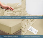 Royale Linen 400 Thread Count 100% American Grown Cotton Fitted Sheet Twin Size - Image 5
