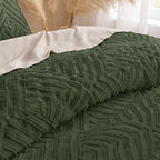 Andency Olive Green California King Comforter Qversized 120''x98'', 3 Pieces - Image 5