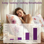 YIYEA 100% Viscose Derived from Bamboo Pillow Cases Set of 2, 600 Thread Count - Image 5