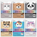 Epielle Character Face Mask Mystical Safari 6 Pack, Fun & Effective Korean Skin by Epielle