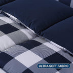 downluxe Lightweight Plaid Comforter Set - Image 4