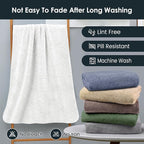 JML Microfiber Bath Towels Set of 2, 30 in x 60 in, Ultra Soft, Super Absorbent - Image 7