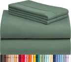 LuxClub 4 PC King Sheet Set, Breathable Luxury Bed Sheets, Deep Pockets 18" by LuxClub