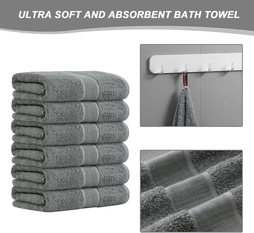 Aibaser Bath Towels, 27x54inch - Image 2