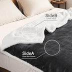 Electric Heated Blanket Throw Size 50"x60", Soft Flannel - Image 2