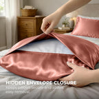 Pure Bedding Satin Pillowcase 2 Pack - Image 7