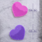 Plum Beauty Heart-Shaped Silicone Skin Scrubber – Manual Facial Cleansing Brush - Image 6