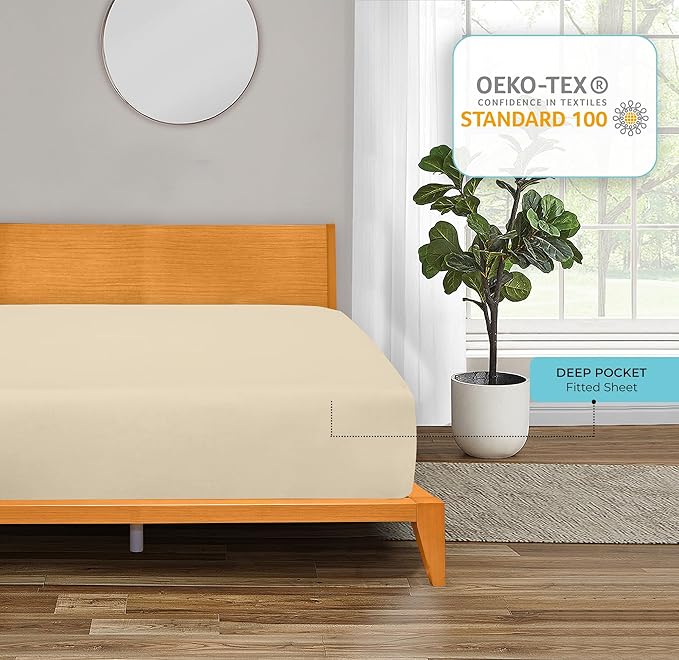 Royale Linens Fitted Sheet Queen - Image 7
