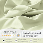 LuxClub 5 PC Sheet Set Bed Sheets Deep Pockets 16" Eco Friendly Wrinkle Free - Image 5