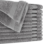 BIOWEAVES 100% Organic Cotton 700 GSM Plush Washcloths 13" x 13" GOTS Certified by BIOWEAVES