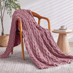 Knitted Weighted Blanket for Adults, Breathable Chunky Knit, Cooling for Hot - Image 2