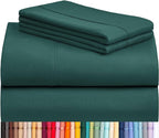 LuxClub 4 PC Queen Sheet Set, Breathable Luxury Bed Sheets, Deep Pockets 18" by LuxClub