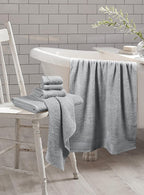 GLAMBURG 100% Cotton Ultra Soft 6 Pack Towel Set, Contains 2 Bath Towels 28x55 - Image 3