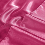 Aormenzy Satin Pillow Cases for Women Queen Size Set of 2, Hot Pink Satin - Image 7