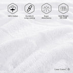 Lane Linen 100% Cotton 4 Pack Bath Sheets - Image 6