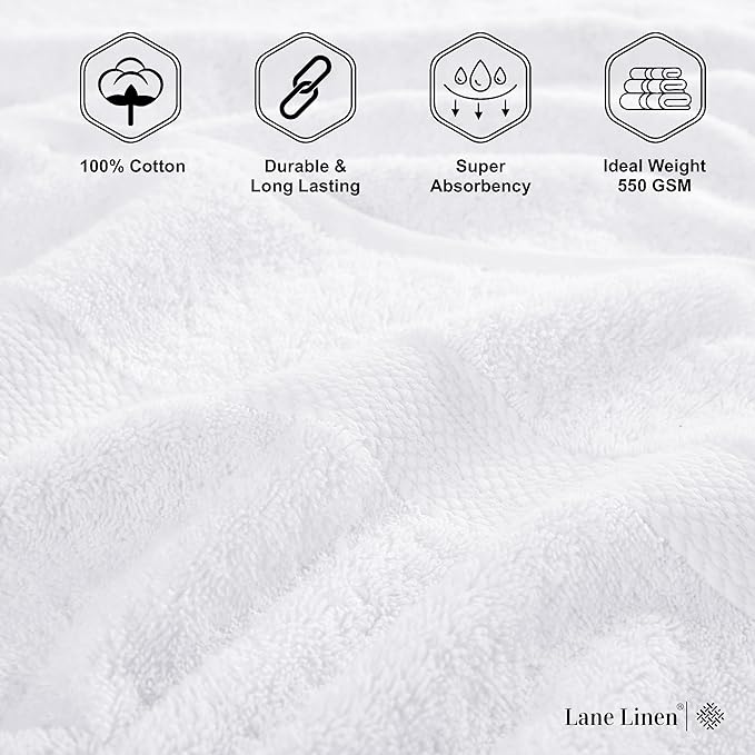 Lane Linen 100% Cotton 4 Pack Bath Sheets - Image 6