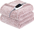 SEALY Electric Blanket Heated Throw 50"x60" Soft Double Sherpa Super Cozy by Sealy