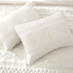 WDCOZY Boho Ivory Quilt King Size Bedding Sets - Image 4