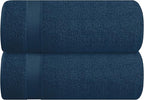 Belizzi Home Cotton 2 Pack Oversized Bath Sheet 35x70, Large Bath Sheet by Unknown