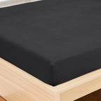 Queen Fitted Sheet Only with Full Elastic & Built in Corner Sheet Straps to - Image 4